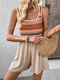Wide Strap Casual Romper - CELIVINE