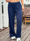 Drawstring Wide Leg Active Pants - CELIVINE