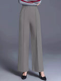 High - Waisted Wide Leg Pants - CELIVINE