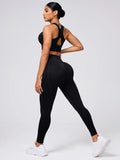 Round Neck Wide Strap Tank and Leggings Active Set - CELIVINE