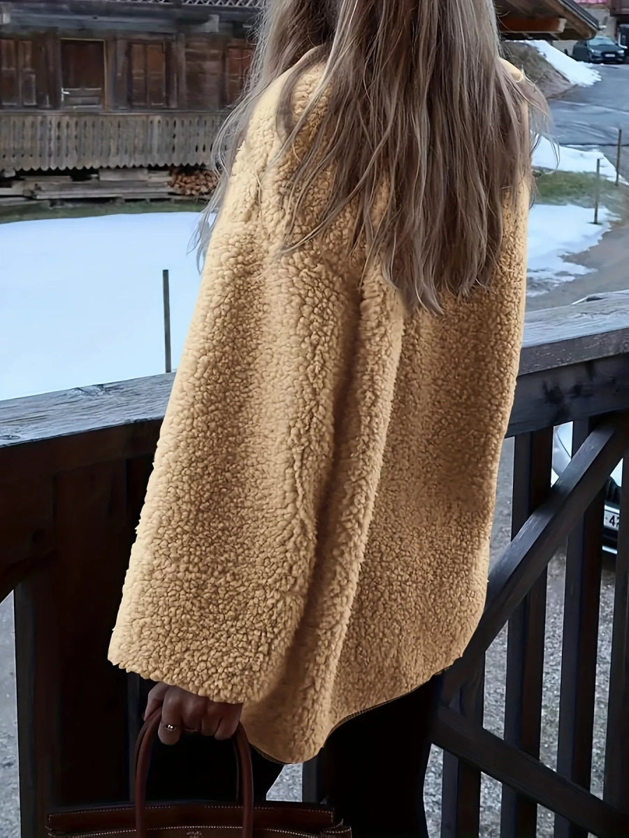 Sherpa Button - Up Outerwear - CELIVINE