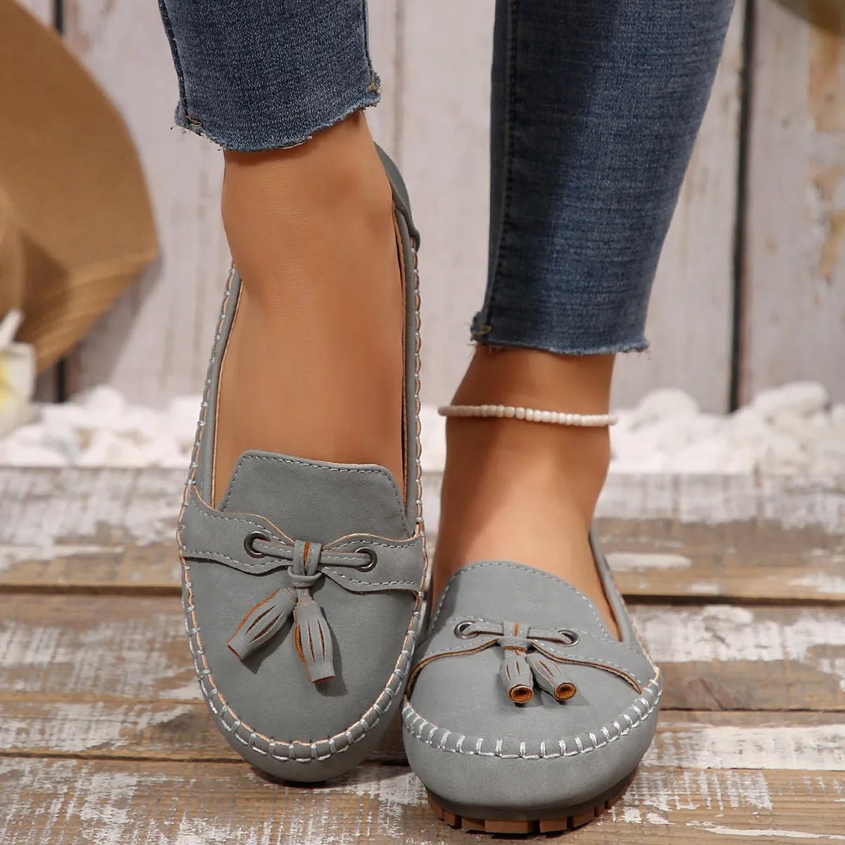 Round Toe Flat Slip - Ons - CELIVINE