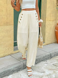 Wide Leg Pants with Pockets - CELIVINE