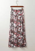 Floral Elastic Waist Maxi Skirt - CELIVINE
