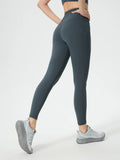 Wide Waistband Active Leggings - CELIVINE