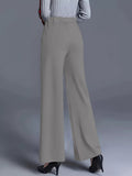 High - Waisted Wide Leg Pants - CELIVINE