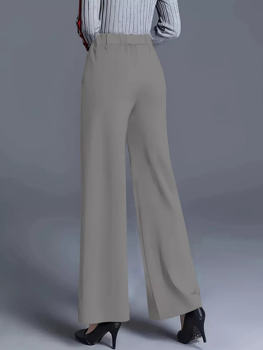 High - Waisted Wide Leg Pants - CELIVINE