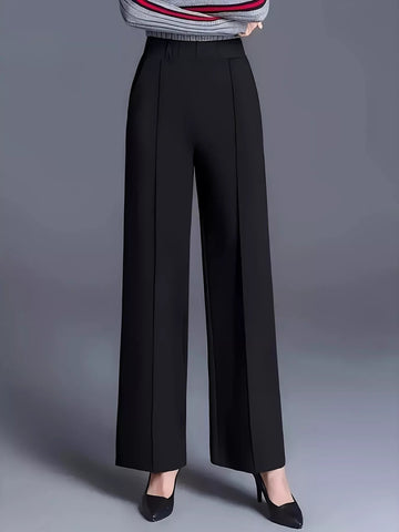 High - Waisted Wide Leg Pants - CELIVINE