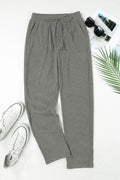 Drawstring Straight Pants with Pockets - CELIVINE