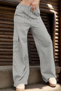 Drawstring Active Pants with Pockets - CELIVINE