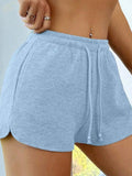 Drawstring Shorts with Pockets - CELIVINE