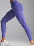 Ruched High Waist Active Leggings - CELIVINE