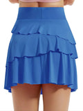 Tiered Ruffle Active Skort - CELIVINE