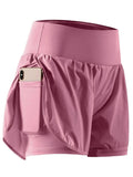 Pocketed High Waist Active Shorts - CELIVINE