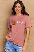 Simply Love Full Size Jack - O' - Lantern Graphic Cotton T-Shirt - CELIVINE
