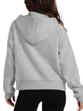 Half - Zip Hoodie with Kangaroo Pocket - CELIVINE