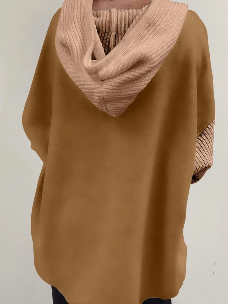 Drawstring Button Front Hoodie - CELIVINE