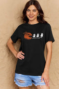 Simply Love Full Size Jack - O' - Lantern Graphic Cotton T-Shirt - CELIVINE
