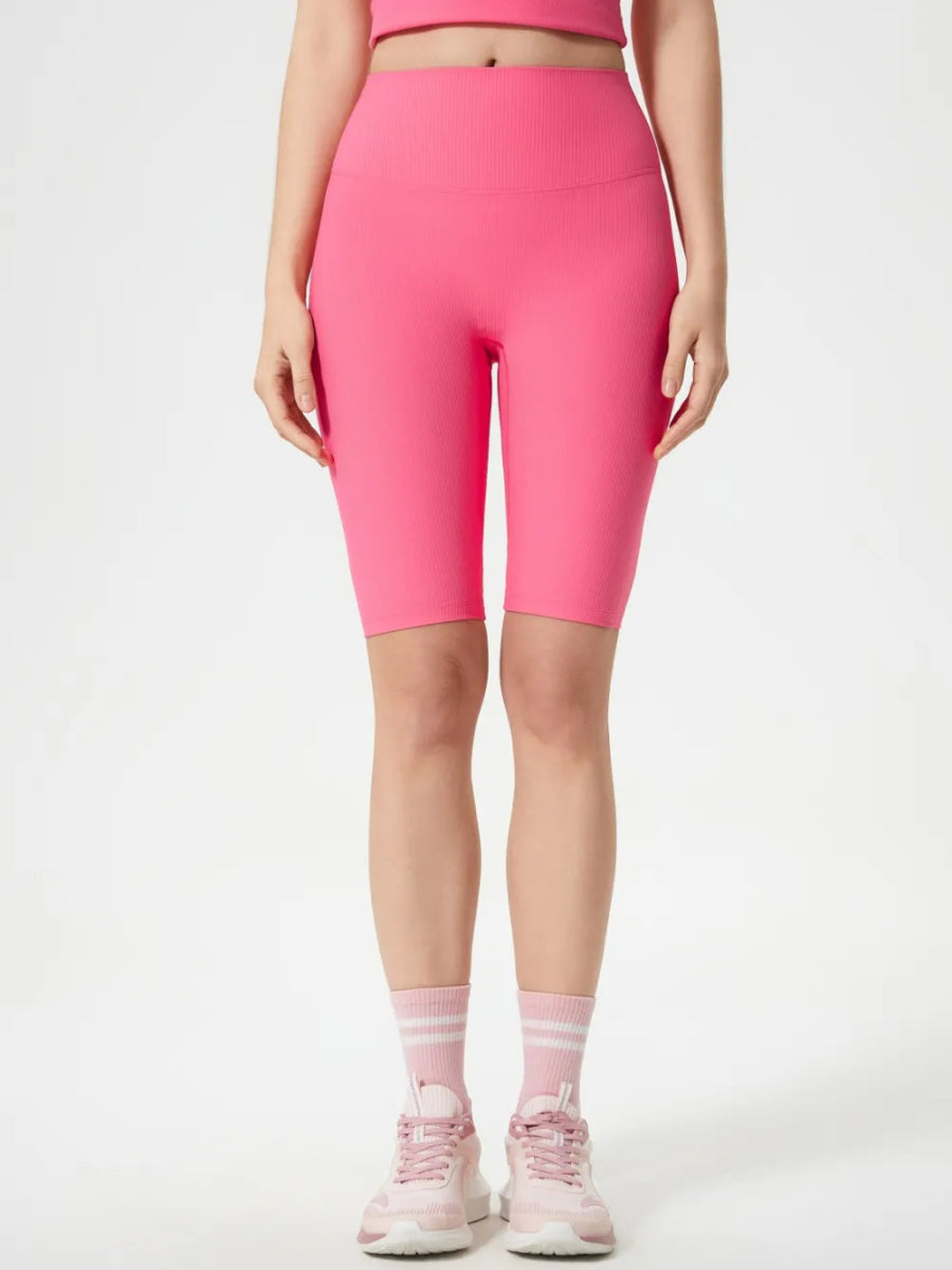 High Waist Active Shorts - CELIVINE