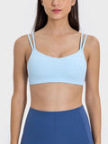 Scoop Neck Double Strap Active Cami - CELIVINE