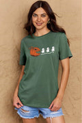 Simply Love Full Size Jack - O' - Lantern Graphic Cotton T-Shirt - CELIVINE