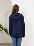 Raglan Sleeve Front Pocket Hoodie - CELIVINE