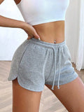 Drawstring Shorts with Pockets - CELIVINE