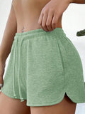 Drawstring Shorts with Pockets - CELIVINE