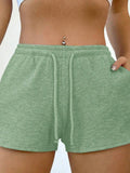 Drawstring Shorts with Pockets - CELIVINE