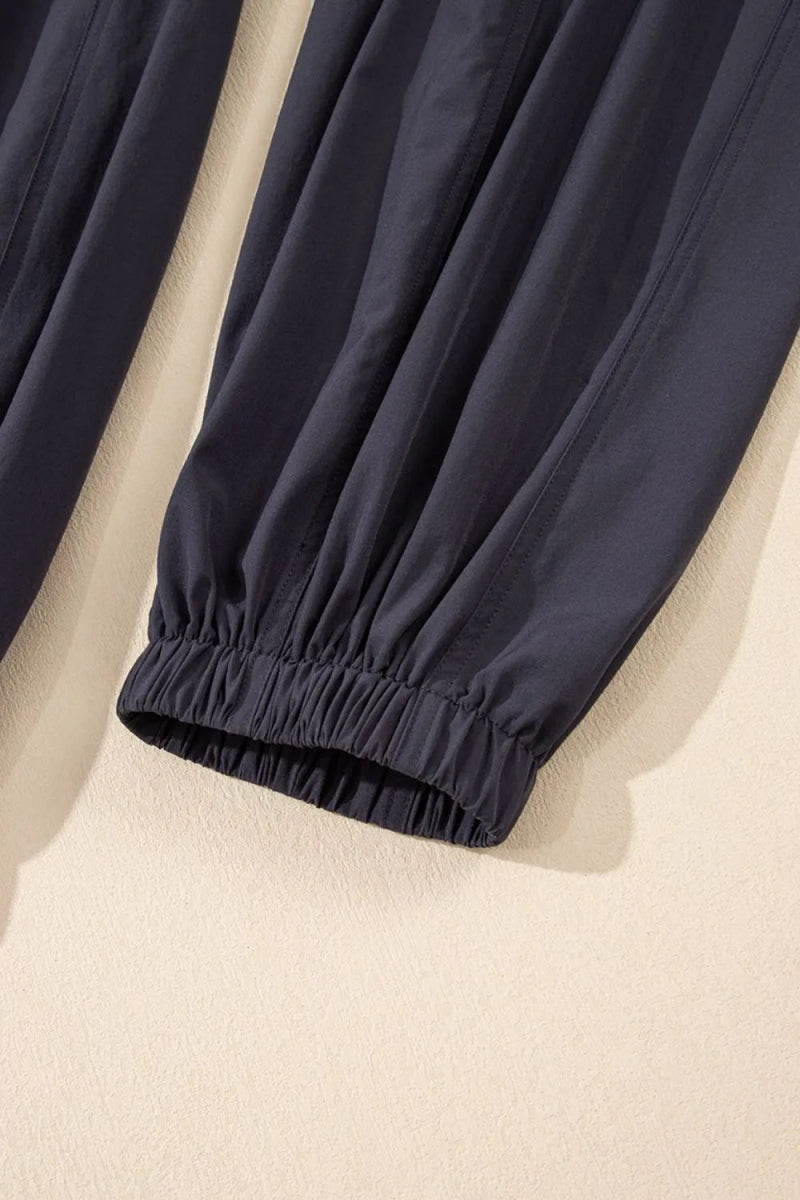 Cutout Square Neck Wide Strap Active Jumpsuit - CELIVINE