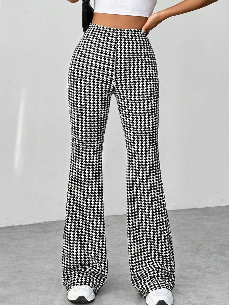 High Waisted Flare Pants - CELIVINE