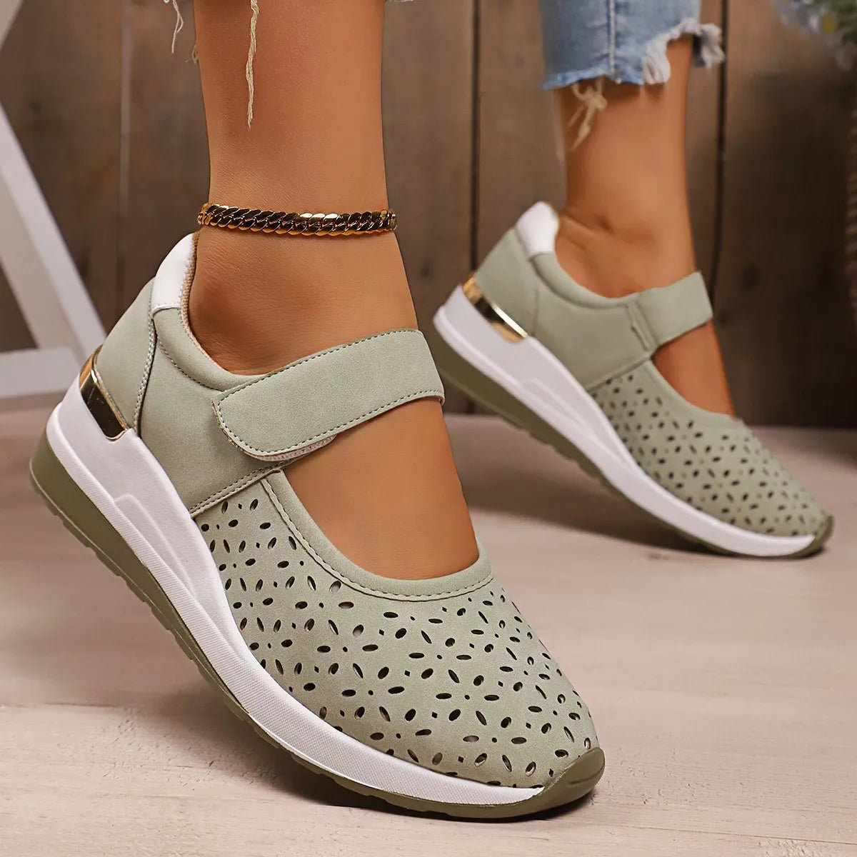 Breathable Wedge Sandals - CELIVINE