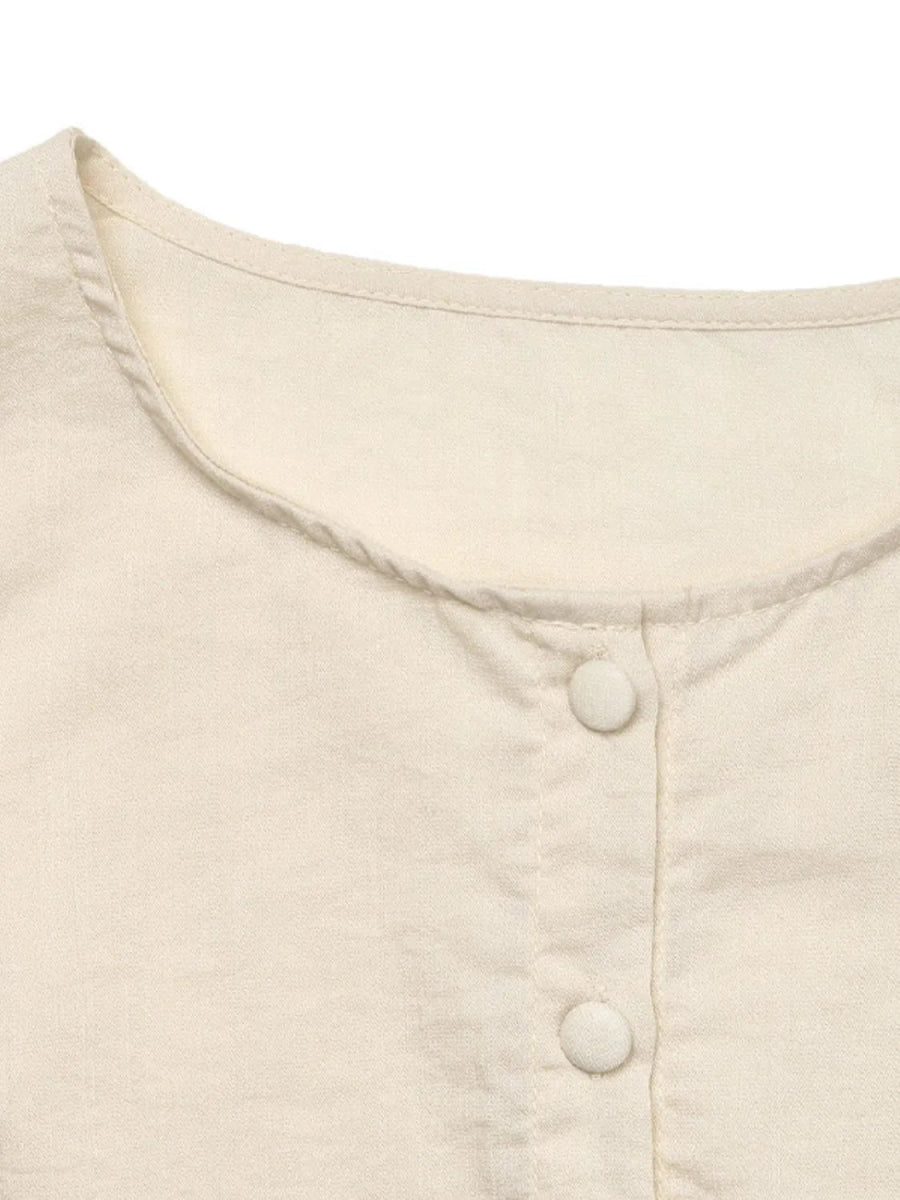 Round Neck Sleeveless Midi Dress - CELIVINE