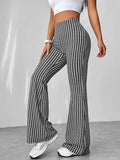 High Waisted Flare Pants - CELIVINE