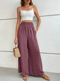 High - Waisted Wide Leg Pants - CELIVINE