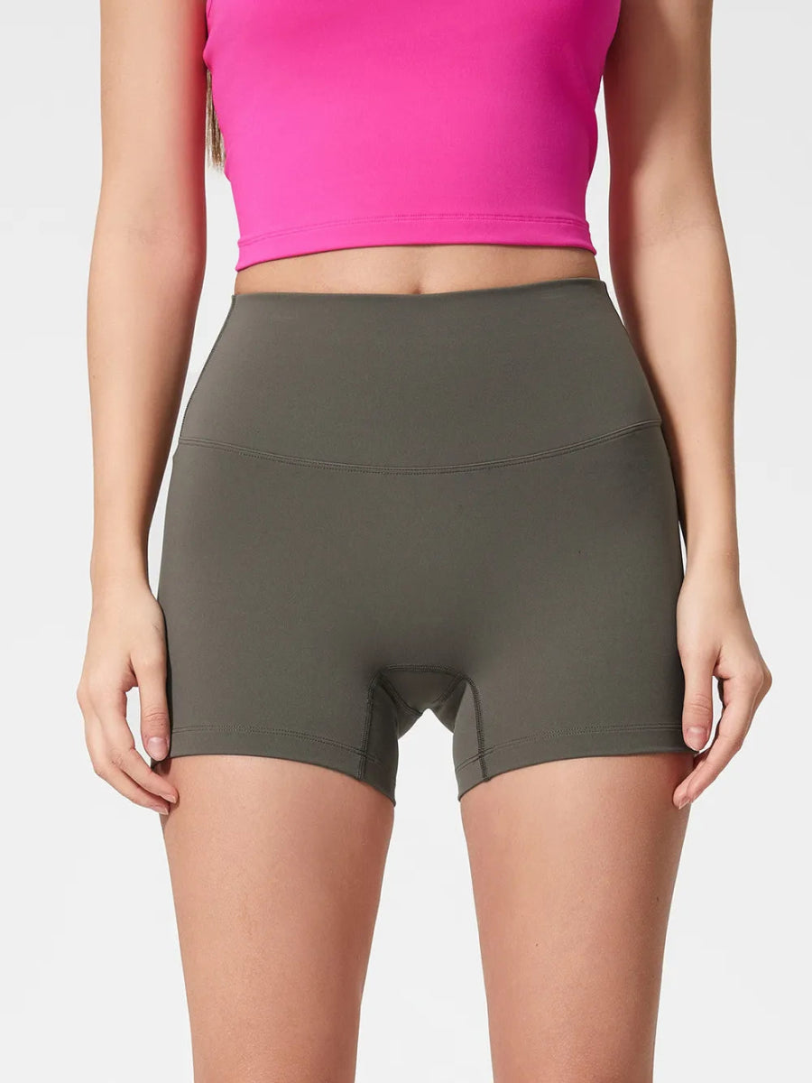 High Waist Active Shorts - CELIVINE