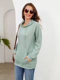 Raglan Sleeve Front Pocket Hoodie - CELIVINE