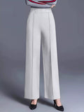 High - Waisted Wide Leg Pants - CELIVINE