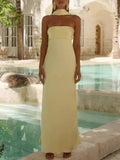 Tube Mermaid Maxi Dress - CELIVINE