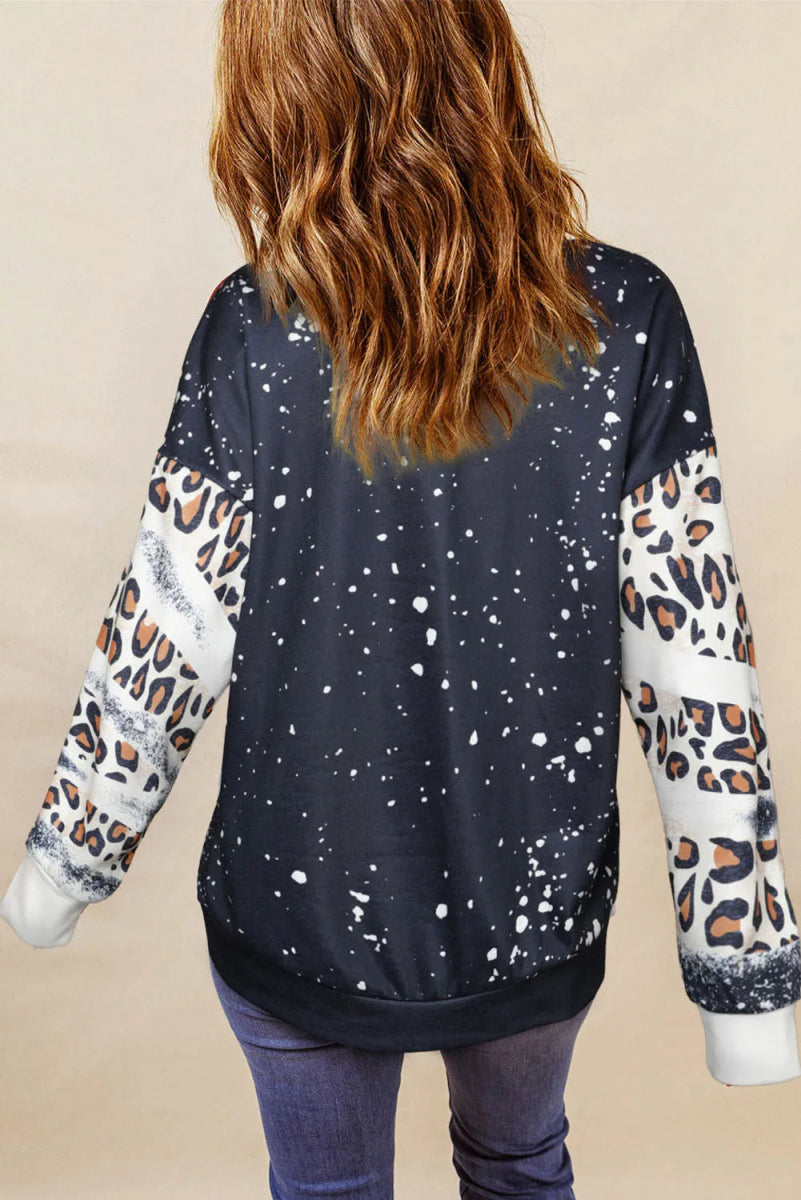 Pumpkin Graphic Long Sleeve Sweatshirt - CELIVINE