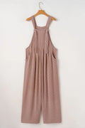 Corded Adjustable Straps Wide Leg Loose Overalls - CELIVINE