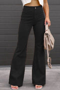 Full Size Hight Waist Bootcut Pants Plus Size - CELIVINE