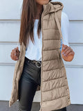 Zip Up Hooded Winter Coat - CELIVINE