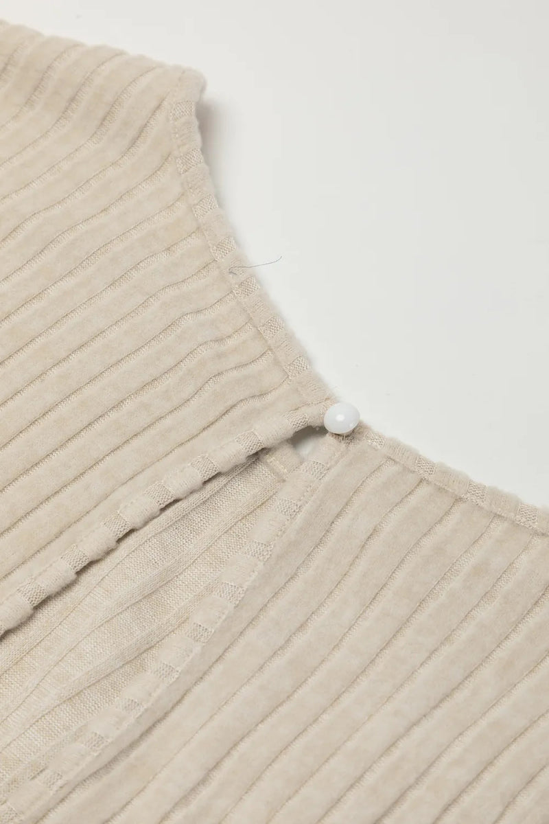 Ribbed Knit Wide Leg Jumpsuit - CELIVINE