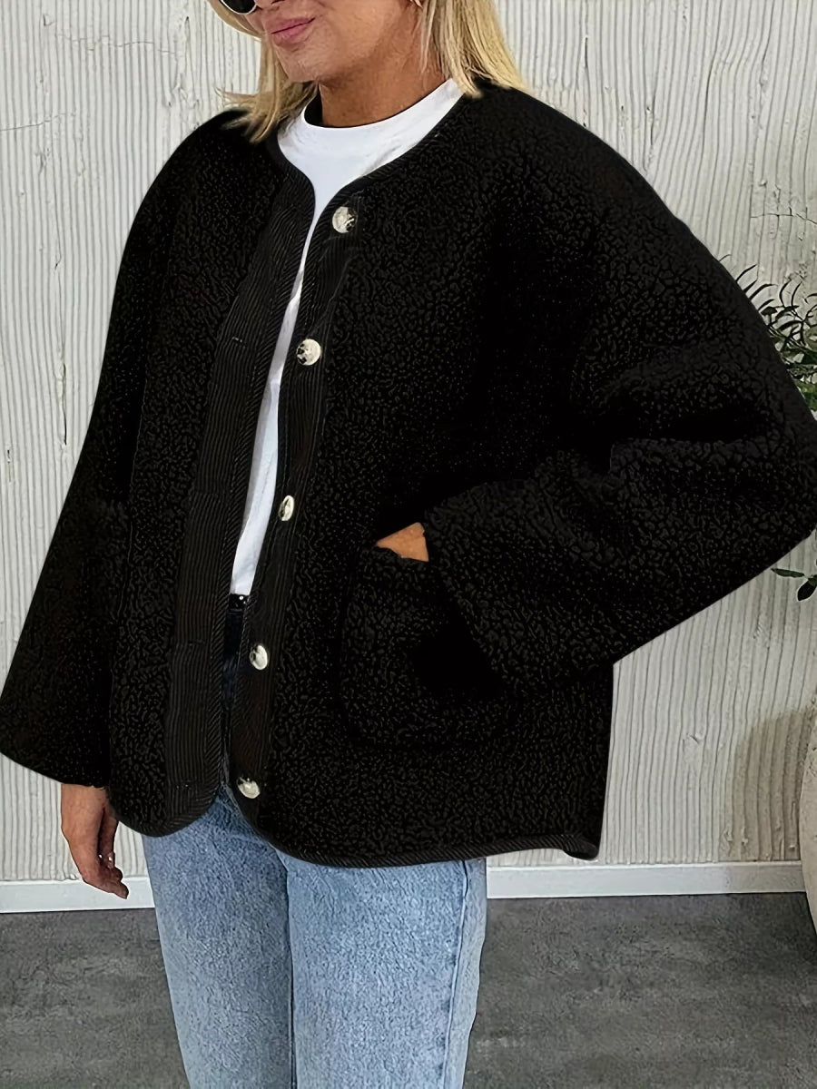 Sherpa Button - Up Outerwear - CELIVINE