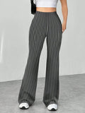 High Waisted Flare Pants - CELIVINE