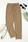 Drawstring Straight Pants with Pockets - CELIVINE