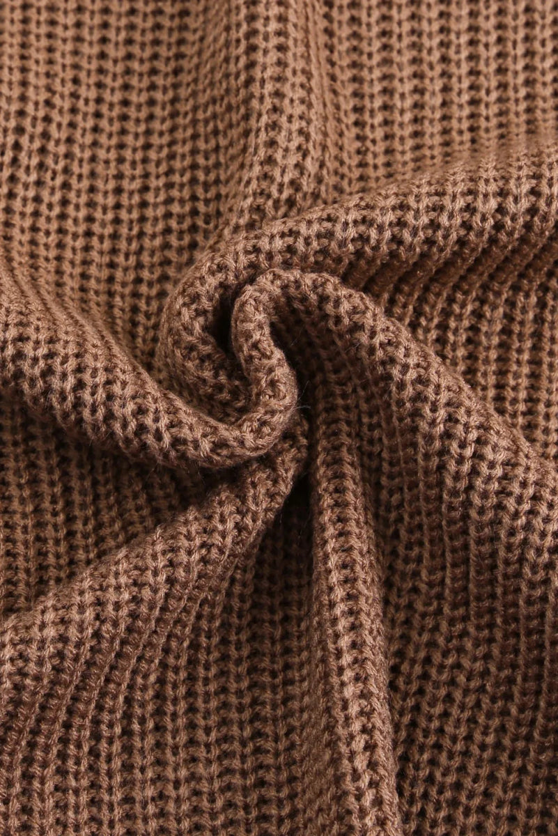 Openwork V - Neck Button Up Cardigan - CELIVINE