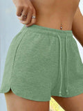 Drawstring Shorts with Pockets - CELIVINE