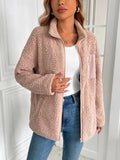 Ivy Lane Zip Up Long Sleeve Fuzzy Jacket - CELIVINE